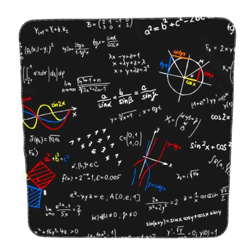 Yuyuy Math Formula Pattern Baby Blanket Newborn Swaddle Cover Receiving Blanket for Infant Nursery Stroller