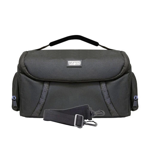 Vidpro DSLR and Video Camera Gadget Bag - Large Protective Case Includes Padded Dividers Handle and Shoulder Strap Compatible with Most Camera Brands Fits 1-2 DSLR Cameras 4 Lenses and Accessories