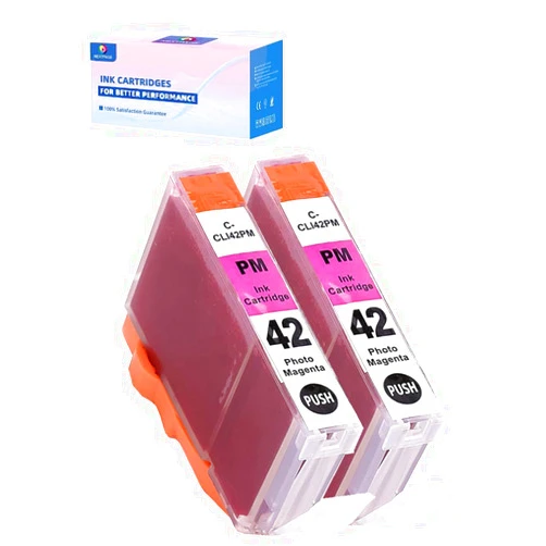 NEXTPAGE CLI42PM CLI42 Photo Magenta Ink Cartridges Replacement for CLI-42 CLI 42 Work with Pixma Pro-100 Pro 100 Pro-100S Printer (CLI42 PM 2 Pack)