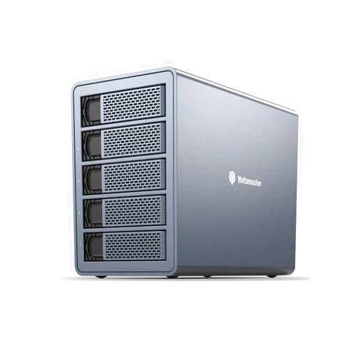 Yottamaster 5 Bay External Hard Drive Enclosure, 150W Aluminum USB3.0 3.5