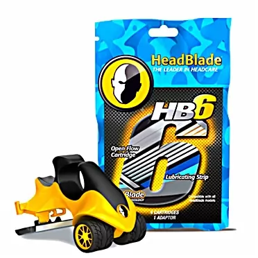 HeadBlade Store HeadBlade ATX Razor & HB6 Refill Shaving Razor Blades (4 Blades)