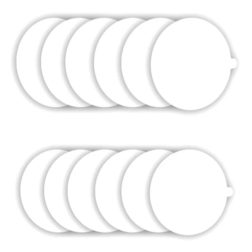 Shootingstar Flea Trap Refill Discs 7.1 Inch Replacement Glue Boards for Most Models Flea Traps for Inside Your Home, 12 Pack