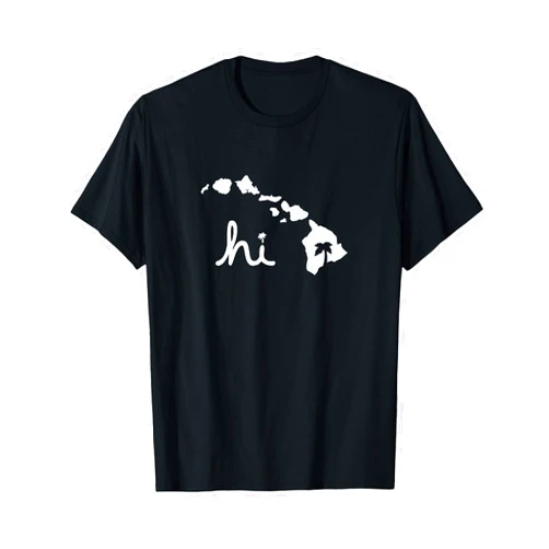 Aloha Design Co. Hi Hawaiian Islands T-Shirt_ T-Shirt