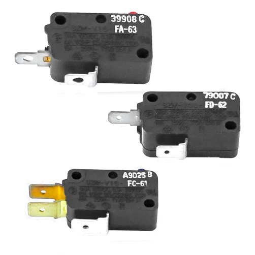 Prime&swift W10727360 WB24X830 WB24X829 Microwave Door Interlock Switch fit for Whirlpool-GE-Hotpoint-Kenmore-Maytag Microwave Door Switch SZM-V16-FC-61 SZM-V16-FD-62 SZM-V16-FA-63 (3 Terminal) prime&swift