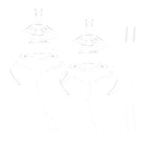 ROPOSY Straw Cup Soft Spout Conversion Kit for Philips Avent Natural Baby Bottle, Bottle Handles and Weighted Straw （2 Pack）