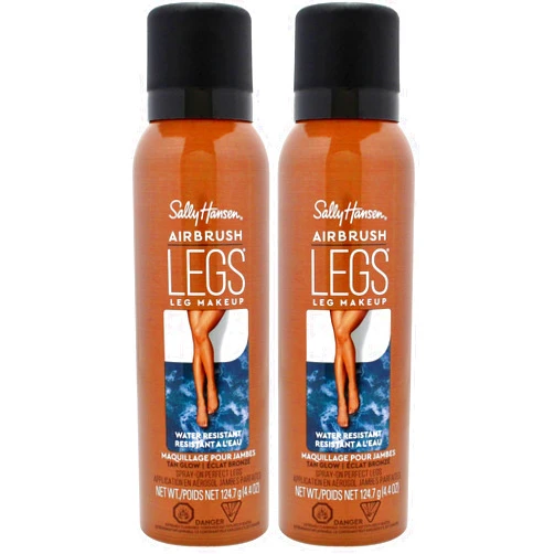 Sally Hansen Airbrush Legs, Leg Spray-On Makeup, Tan Glow 4.4 Oz (Pack of 2)