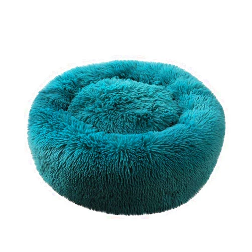 Lomsarsh Pet Bed Dog Round Cat Winter Warm Sleeping Bag Long Plush Soft Pet Bed Calming Bed Pet Nest Round Depth Kennel Pet Nest