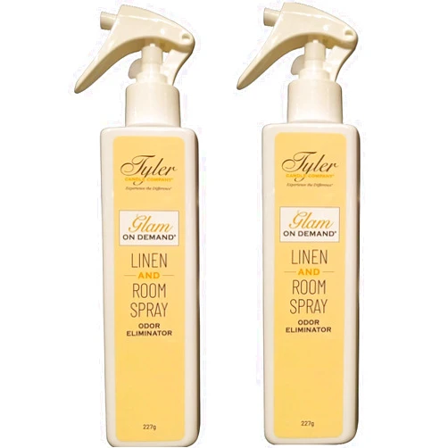 TYLER CANDLE COMPANY Spray On Demand - Diva fragrance - 227g / 8oz (Pack of 2), Clear