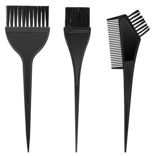 Mozeat Lens 3Pcs Professional Salon Hair Color Applicator Kit - Hair Tint Dyeing Brush Set for Coloring and Dyeing