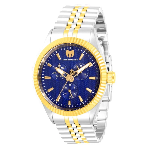 Technomarine Men's Sea Dream Quartz Watch with Stainless Steel Strap, Twotone Goldtone, 22 (Model: TM719004), Twotone Gold (One Size, Multicolored)