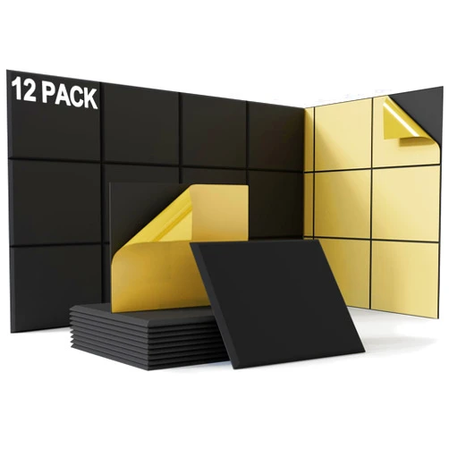 BUBOS 12 pack Acoustic Panels With Self-Adhesive, 16