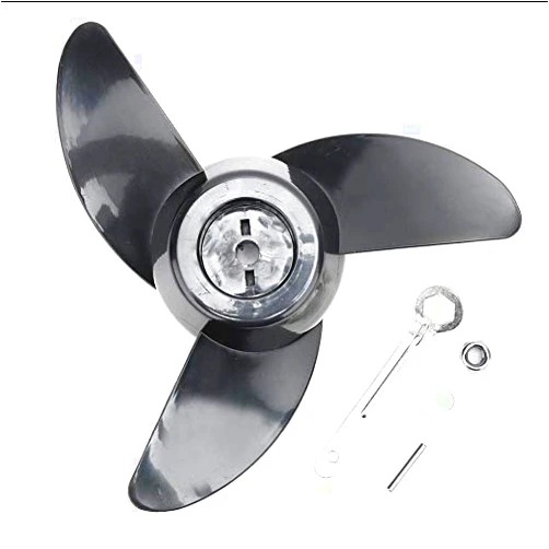 Alomejor Propeller Plastic Thicken Boat 3 Blades Outboard Motor Propeller Trolling Motors Mount Accessories