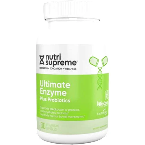 NUTRI-SUPREME RESEARCH Ultimate Enzymes Plus Probiotics - 30 Capsules