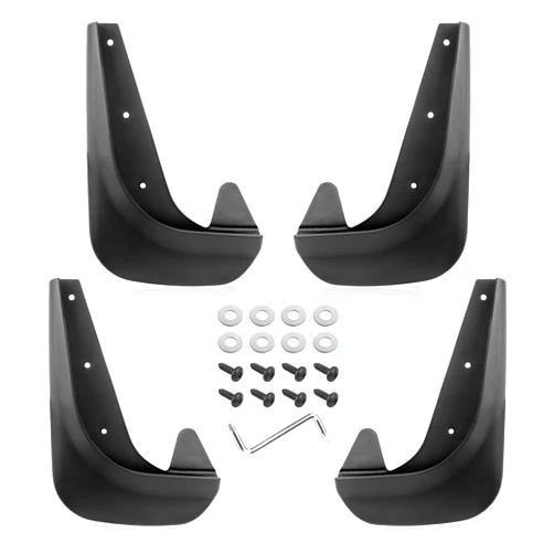 SSNNUU 4PCS Mud Flaps for Car Front & Rear Wheel,Flexible Fender Flares Protects Car Body,Universal Automotive Exterior Accessories Wheel Flares Splash Guard Fits Car Truck SUV