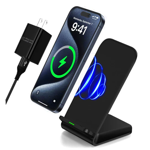 REPIND Samsung Wireless Charger Fast Charging Stand Desk Phone Charger Stand Android Charging Station for Samsung Galaxy S24 Ultra S24+ S24 S23 FE S22 S21 S20 S10 S9 S8,iPhone 15 Pro Max Plus 14 with Adapter