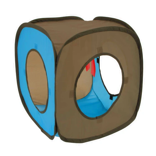 Kitty City Pop Open Rolling Cat Cube, Tunnel, Litter Box