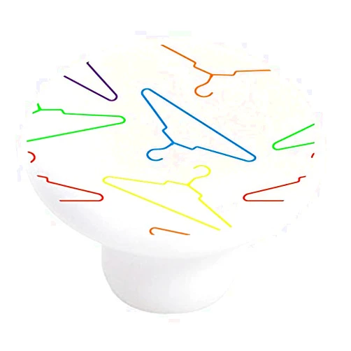 Carolina Hardware and Decor 2458 Laundry Clothes Hangers Ceramic Cabinet Drawer Knob