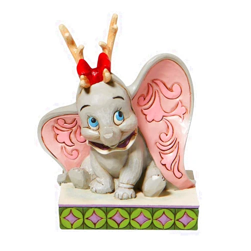 Enesco Jim Shore Disney Dumbo Reindeer Antlers Personality Pose Figurine 6008985