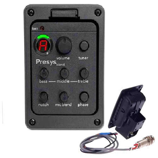 Haokaini EQ Equalizer Guitar Pickup Acoustic Guitar Pickup Tuner Guitar Preamp Onboard Preamp Pickup Tuner Guitar Tool for Acoustic Guitar Musical Instrument