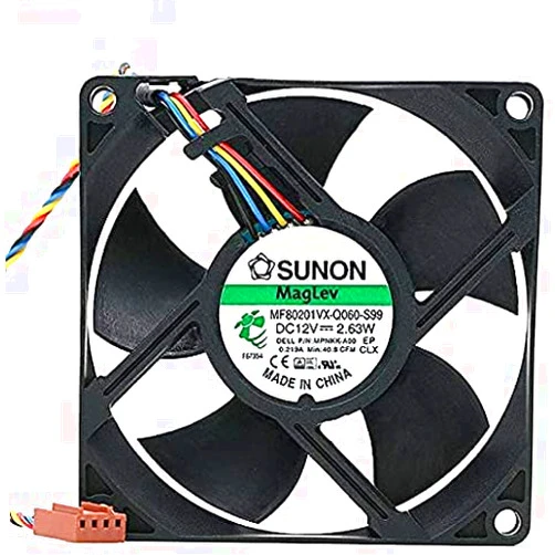 Bravic 1pcs for Sunon MF80201VX-Q060-S99 8020 12V 2.63W 808020mm 40.8CFM 0.219A MPNKK-A00 Silent Quiet axial Cooling Fan