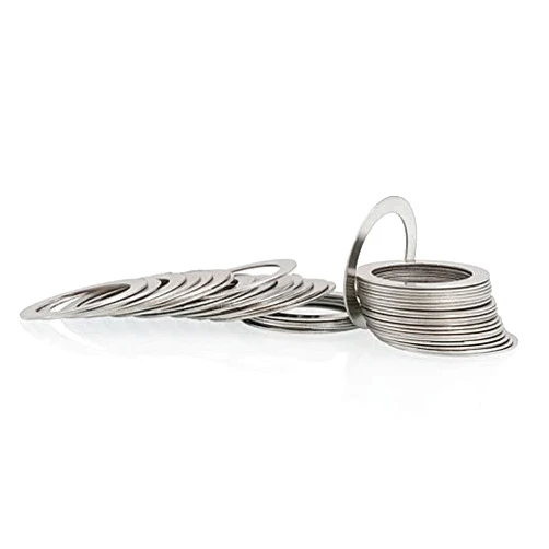 KALESYUJIN-DIN988-M20 100PCS Metal Shim Washers Ultrathin Gasket Thin Flat Washer Stainless Steel (20 * 28 * 0.1)