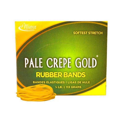 Alliance RUBBER COMPANY Alliance Rubber Pale Crepe Gold Rubber Bands - Size #16, Natural, 669/BX (20169)