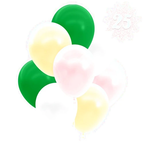 xo, Fetti Party Decorations Latex Balloons - 25 pk, 12