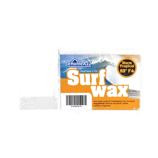EHOMEA2Z Surf Wax Warm Tropical Hot High Performance All Natural Bump Mango Scent Surfwax Surfing Surfboard Skimboard Water Sticky