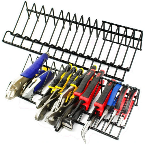 ToolAssort Plier Organizer Rack for Tool Box Storage, Holds Regular and Wide Handle Pliers, Fits Toolbox or Chest Drawers, Durable and Space-Saving Design (2 Pack)