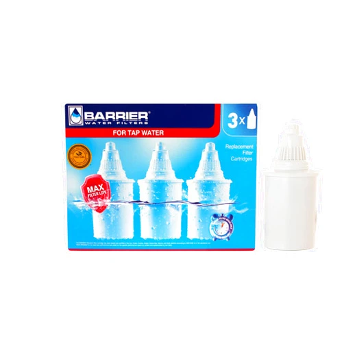 New Wave Enviro Barrier Filter Replacement Cartridges, Chlorine Reduction for fresh, clean water, Pack of 3 Replacement Cartridges for Barrier Pitchers