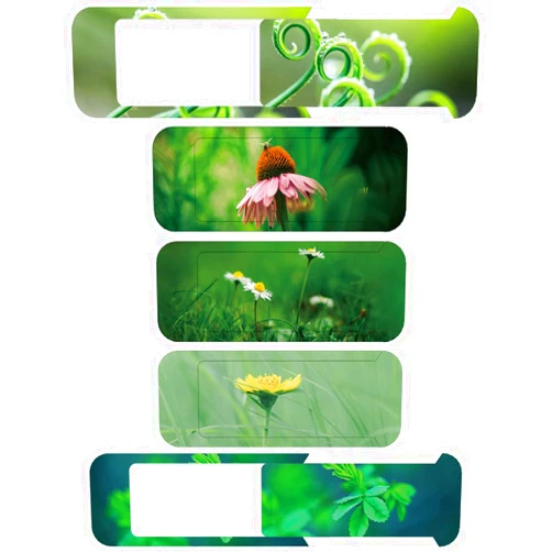 JEWUNO Laptop Camera Cover Slide,Protective Cover for Laptop, Desktop, PC,MacBook Pro, MacBook Air, iPad, iMac, Tablet,Protecting Privacy Security (Plant)