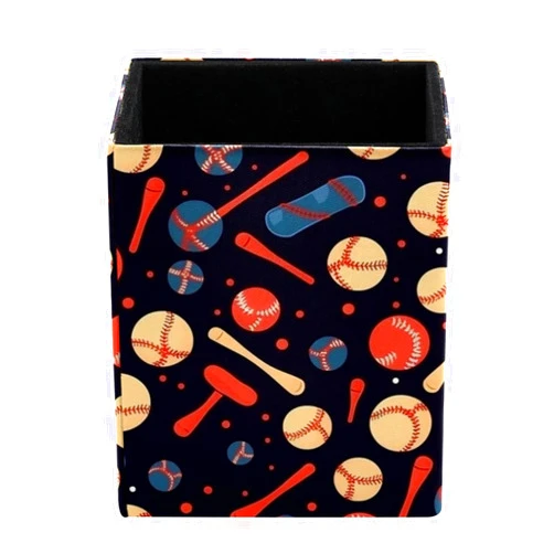 Generic Pen Holder for Desk, Pencils Cups Case, Sport Baseball Pen Pencil Holder Organizer, Pencil Holder Pot for Office Home Dorm Classroom School