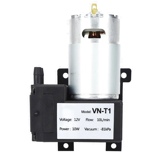 SYH&AQYE Micro DC Vacuum Pump, 10L / min Micro Diaphragm Pump Air Compressor, Electric Low Noise Industrial Accessory(DC12V)