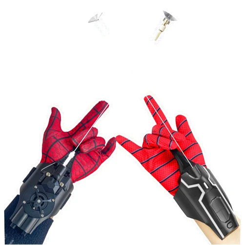 QHJIU Spider Web Shooters 2 Pcs (1.0 and 2.0),Real Spider Silk Launcher for Kids,Realistic Web Launcher String for Superhero Role Play