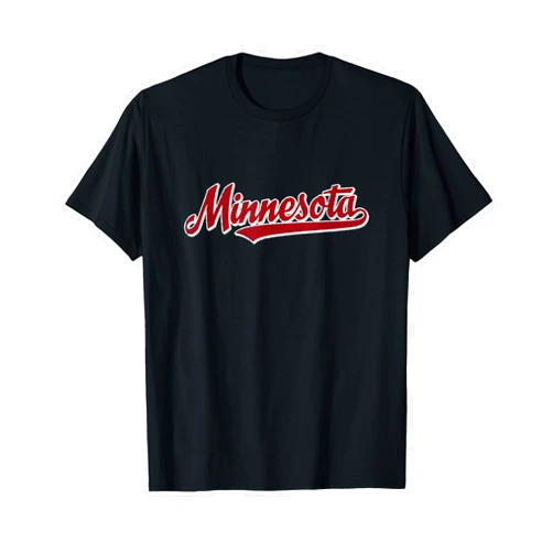 Vintage Minnesota T-Shirts & Retro MN Tees Minnesota T Shirt Vintage Sports Design Retro Script Tee T-Shirt