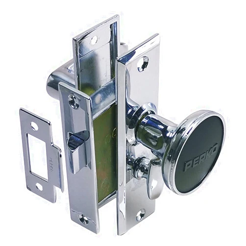 Perko 0960DP0CHR Chrome-Plated Mortise Latch Set