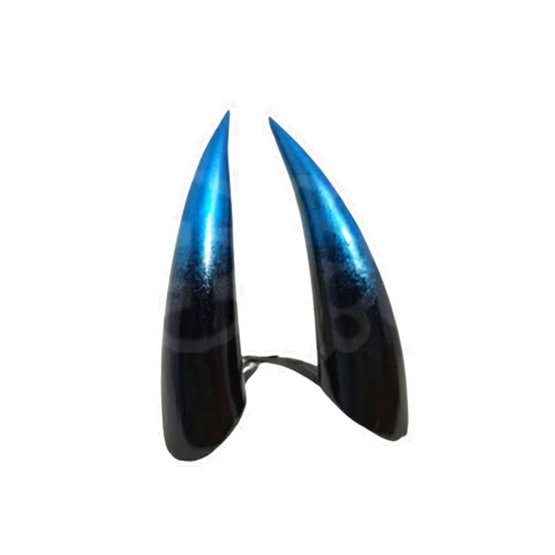 CoBtee Gothic Devil Horns Hair Clips Ghost Forehead Horns Kids Adult Halloween Costume Hair accessory Cosplay Anime Long (H: 5.5