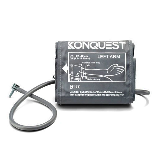 KONQUEST Replacement Cuff - for Automatic Blood Pressure Monitors with Straight Connector (Regular) - One Size fits Most - for Upper Arm Circumference from 8 1/2