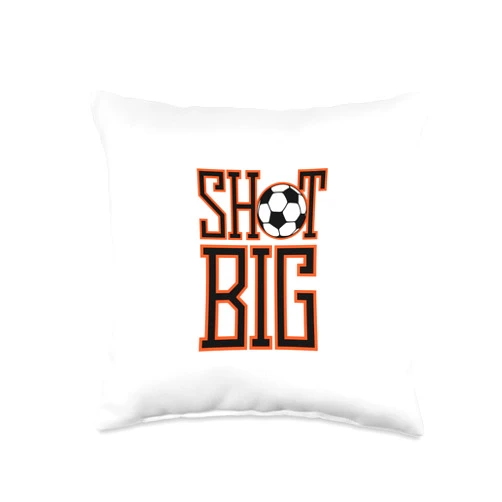 Football Game Goal Sport Fan world champion Football Shot Big. Throw Pillow, 16x16, Multicolor