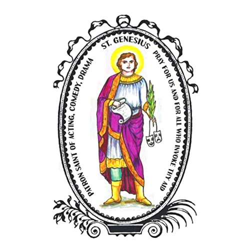 Shoushan Art Saint Genesius Patron of Acting, Comedy, Drama Lined Notebook Journal