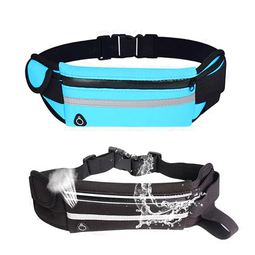 VodTiuKia 2 Pack Running Belt,Waist Pack Fitness Belt with Water Bottle Holder Waterproof Phone Holder with Large Capacity for Women Men Running, Workouts, Cycling, Travel, and Hiking
