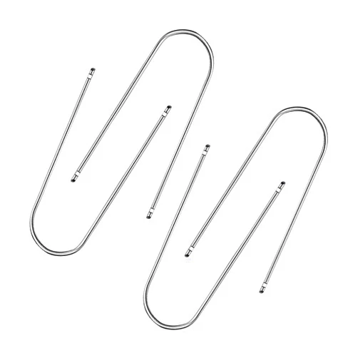 GLSOWEE 4PCS Car Radio Removal Pry Tool Kit, Auto U-Shaped Stereo Release Tool, Car Radio Removal Tool Stainless Steel for Disassembly of Most Car CD Audio Frequency Converter (U-Shaped)