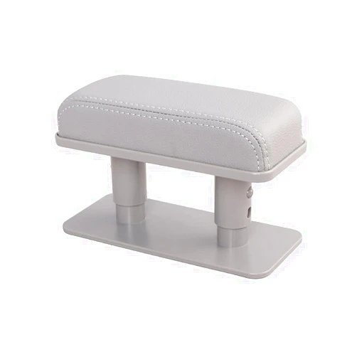 JEYODA Car Armrest Pad, Left Elbow Support, General Leather Booster Pad, Central Armrest Box, Adjustable Armrest (Grey)