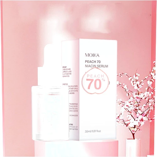 EdenEdges Peach 70 Niacinamide Serum, Peach Extract, Vitamins C and E, Enhances Radiance, Hydrates Skin Eadiance, Deeply Hydrates, Repairs and Soothes