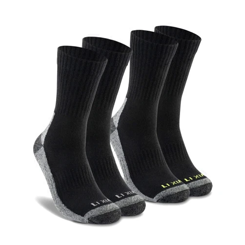 LIXIA Merino Wool Hiking Socks for Men & Women - Thick Athletic Cushion,Anti-Blister,Moisture-Wicking,Anti-Odour 2 Pairs