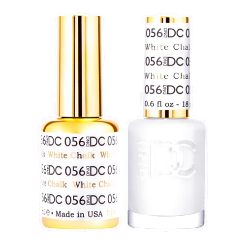 DAISY DND DND Gel Polish Set, White Collection, UV/LED GelPolish and Air Dry Nail Lacquer, Matching Chip-Free Polish Duo, 0.5 Fl Oz Each