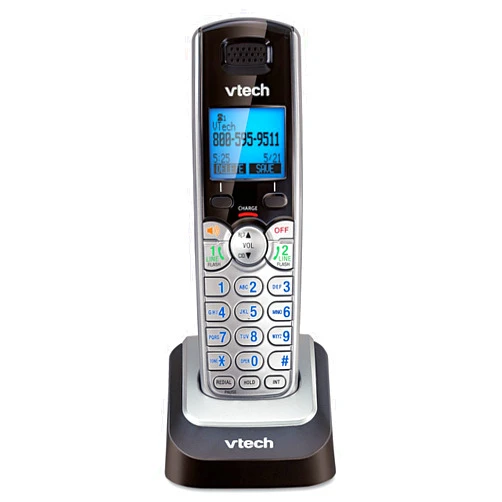VTech DS6101 Accessory Cordless Handset, Silver/Black | Requires a DS6151 Series Phone System to Operate