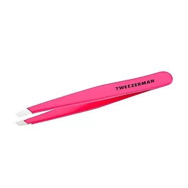 Tweezerman Tweezer Professional Stainless Steel Award Winning Slant, Pink (ZW-1230-NPP)