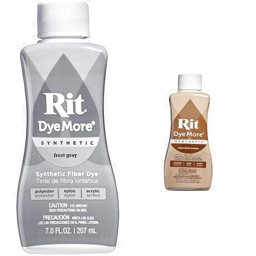 Rit DyeMore Liquid Dye Frost Grey 7 Fl Oz and Chocolate Brown 7-Ounce Bundle