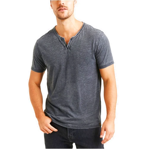 Lucky Brand Men's Venice Burnout Notch Neck Tee